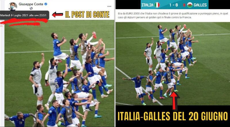 Gaffe Conte Nazionale