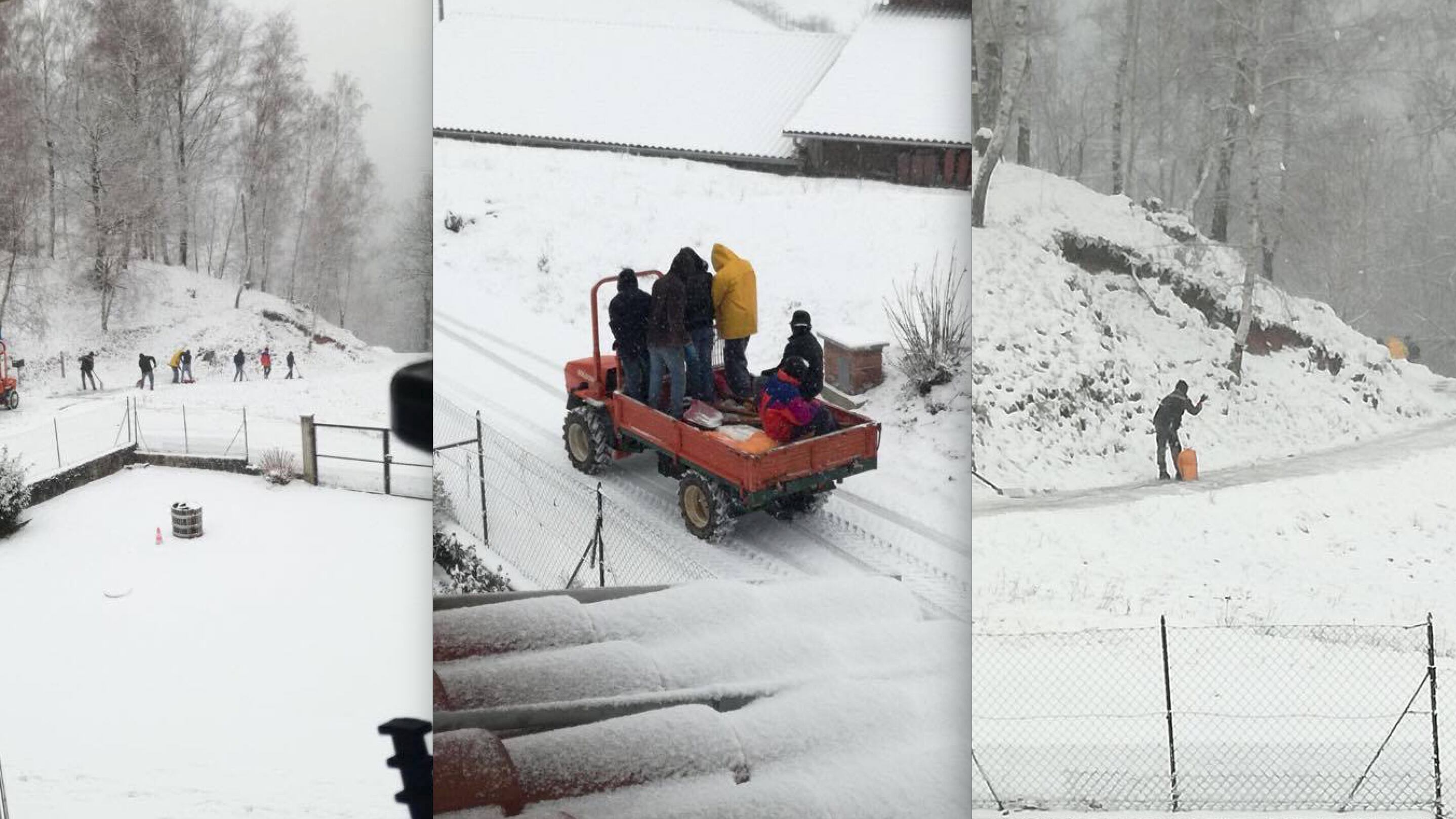 Polemica a Biella, migranti spalano neve sulla strada del direttore onlus