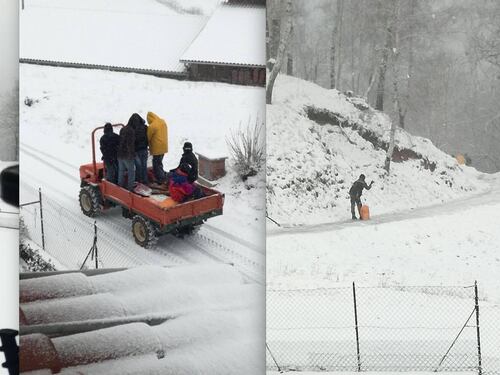 Polemica a Biella, migranti spalano neve sulla strada del direttore onlus