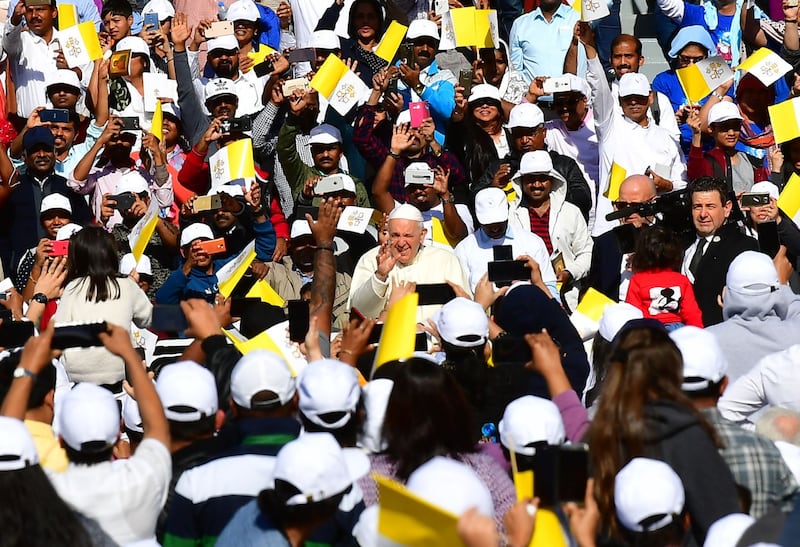 La Messa di papa Francesco negli Emirati 1