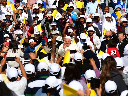 La Messa di papa Francesco negli Emirati