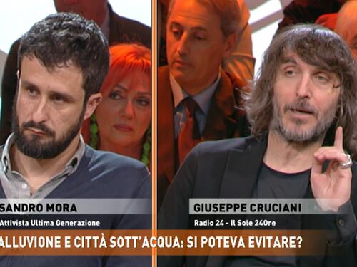 "Ma lei non si vergogna?". Cruciani zittisce l'eco-attivista