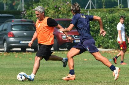 Roberto Baggio torna ad allenarsi 2