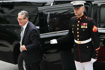 L'arrivo dei leader europei alla Casa Bianca 2