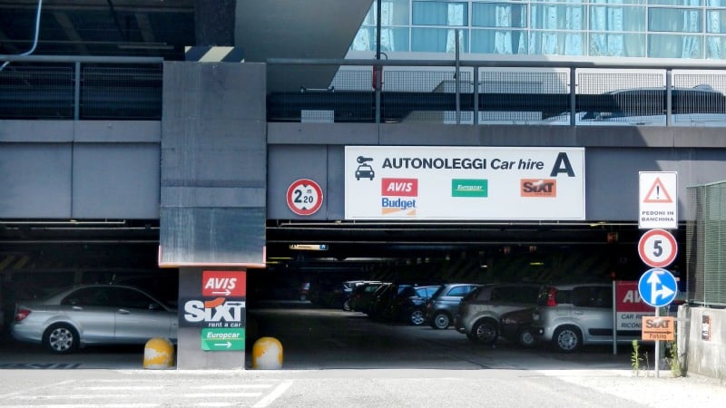 Auto a noleggio, Malpensa in testa