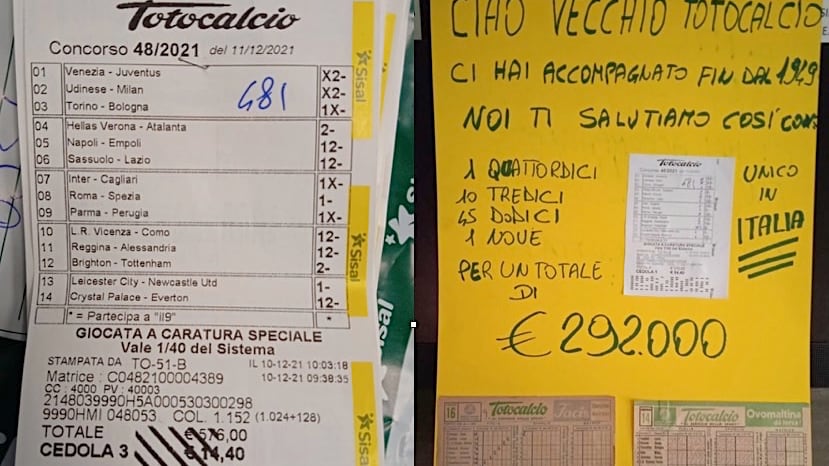 Totocalcio, Ibra come Babbo Natale: con un 14 vinti quasi 300mila euro