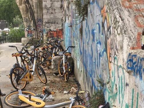 L'ultima moda dei vandali: portarsi a casa il sellino delle bici del Comune