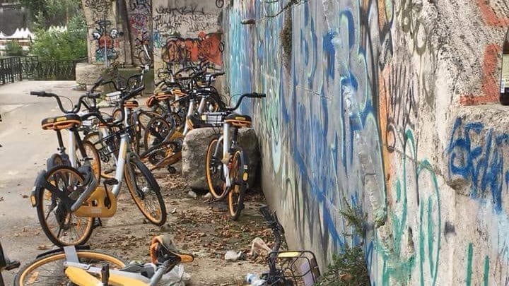 L'ultima moda dei vandali: portarsi a casa il sellino delle bici del Comune