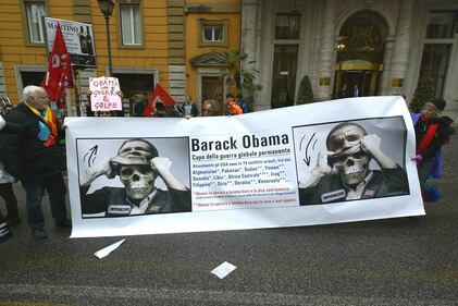 Roma, i Cobas manifestano contro Obama 9