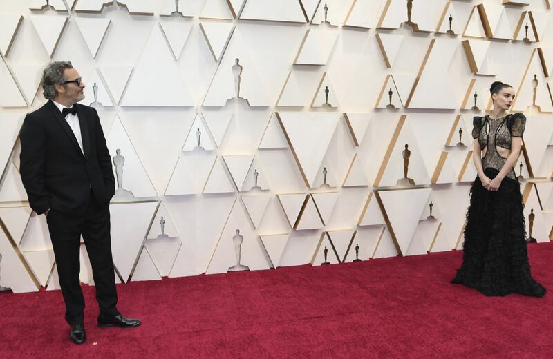 Joaquin Phoenix, le immagini degli Oscar 2