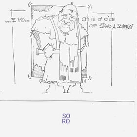 La vignetta del giorno: Sua Santita sugli omosessuali  non sopporta più il peso e torna su sui passi 1