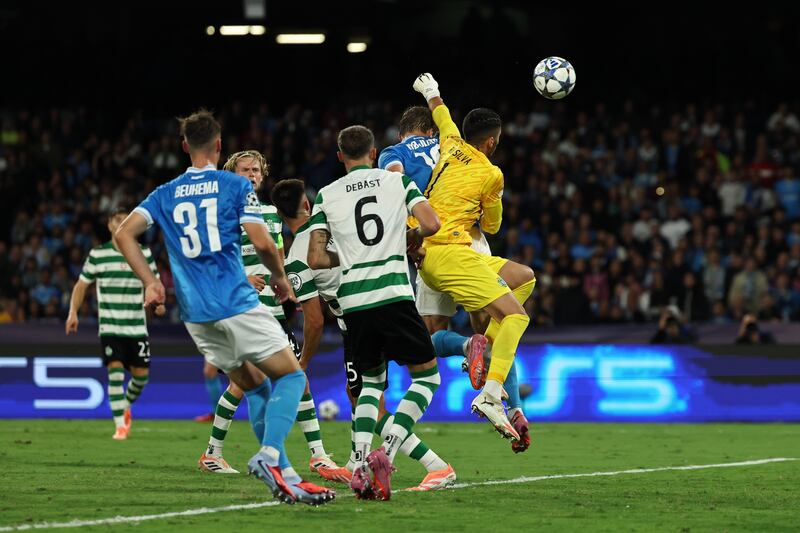 Napoli Sporting CP Hojlund gol 2