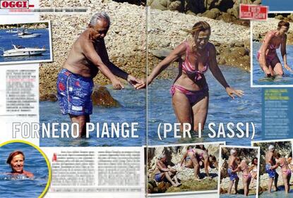 Elsa Fornero al mare in Sardegna 1