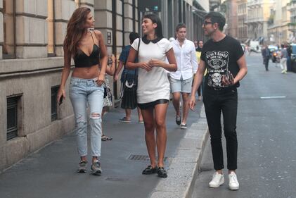 Dayane Mello e Giulia Salemi shopping a Milano 17