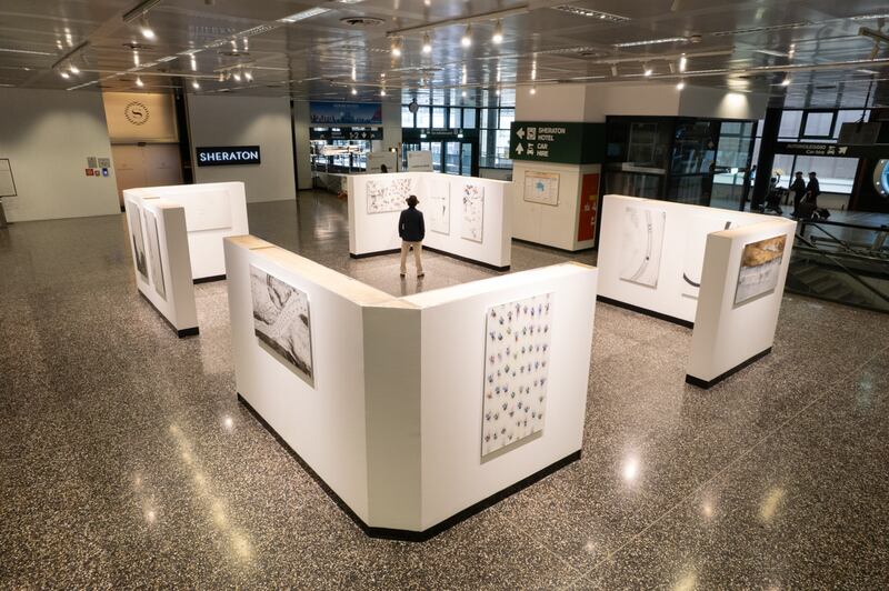 Malpensa-allestimento mostra White Entropy