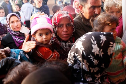 Siria, campo profughi al confine 1