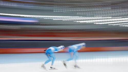 Pattinatori in allenamento alla Adler Arena di Sochi 2