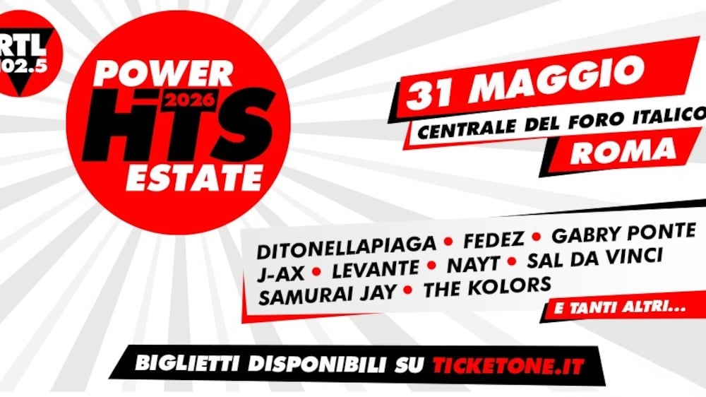 RTL 102.5 Power Hits Estate 2026, ecco i primi 9 big del concertone di Roma che dà il via all’estate