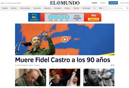 La morte di Castro sui siti di tutto il mondo 13