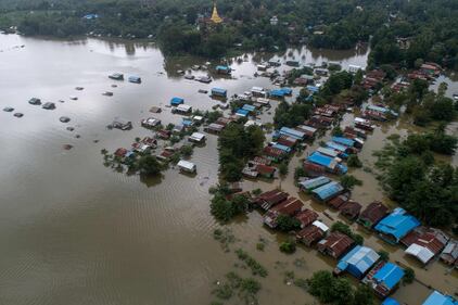 La stagione dei monsoni in Myanmar: allagamenti in tutto il Paese 5