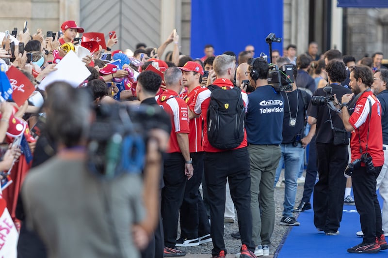 Milano - Evento Ferrari prima del Gran premio di Monza