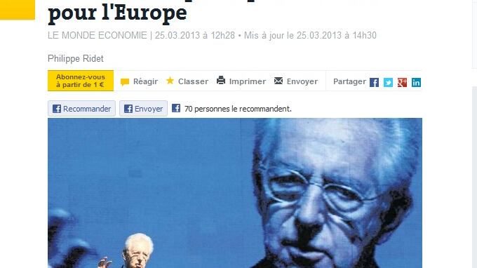 "Monti per l'Europa è politicamente morto"