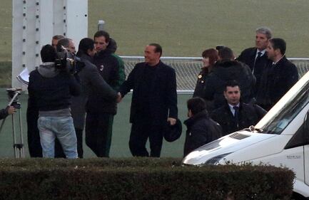 L'arrivo di Silvio Berlusconi e Barbara a Milanello 7
