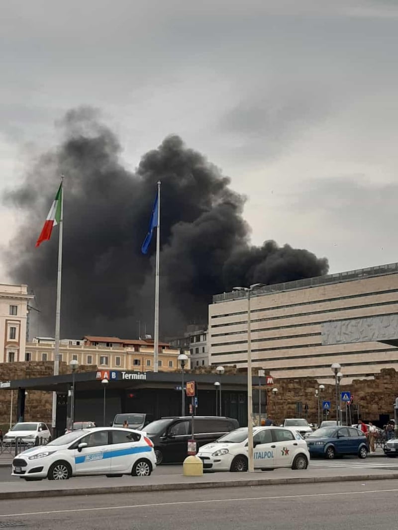 Incendio Roma Termini