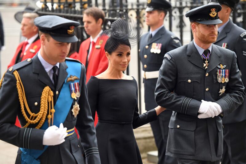 Meghan Markle e Kate Middleton al centenario del Raf 10