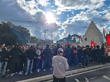Scontri a Roma alla manifestazione pro Palestina 5