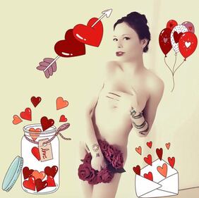 Naike Rivelli nuda sull'ulivo cita Italo Calvino 5