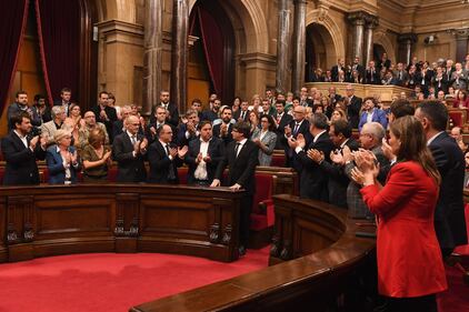 Le fasi del discorso sull'indipendenza di Puigdemont 9