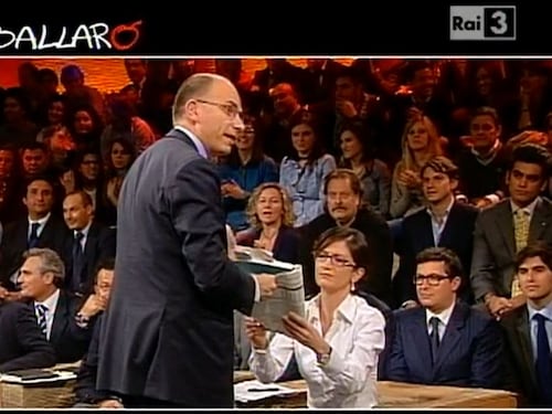 "Fate tagli alla scuola", "Non è la verità". Dibattito acceso Letta-Gelmini a Ballarò
