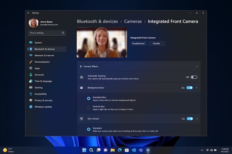 Windows Studio effects Windows 11
