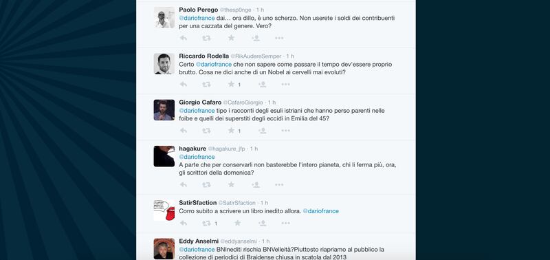Dario Franceschini contestato su Twitter 27