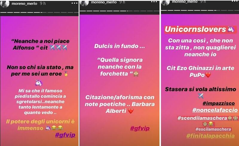 Moreno Merlo, post vs Paola Caruso