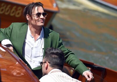 Mostra del Cinema di Venezia, l'arrivo di Johnny Depp 1
