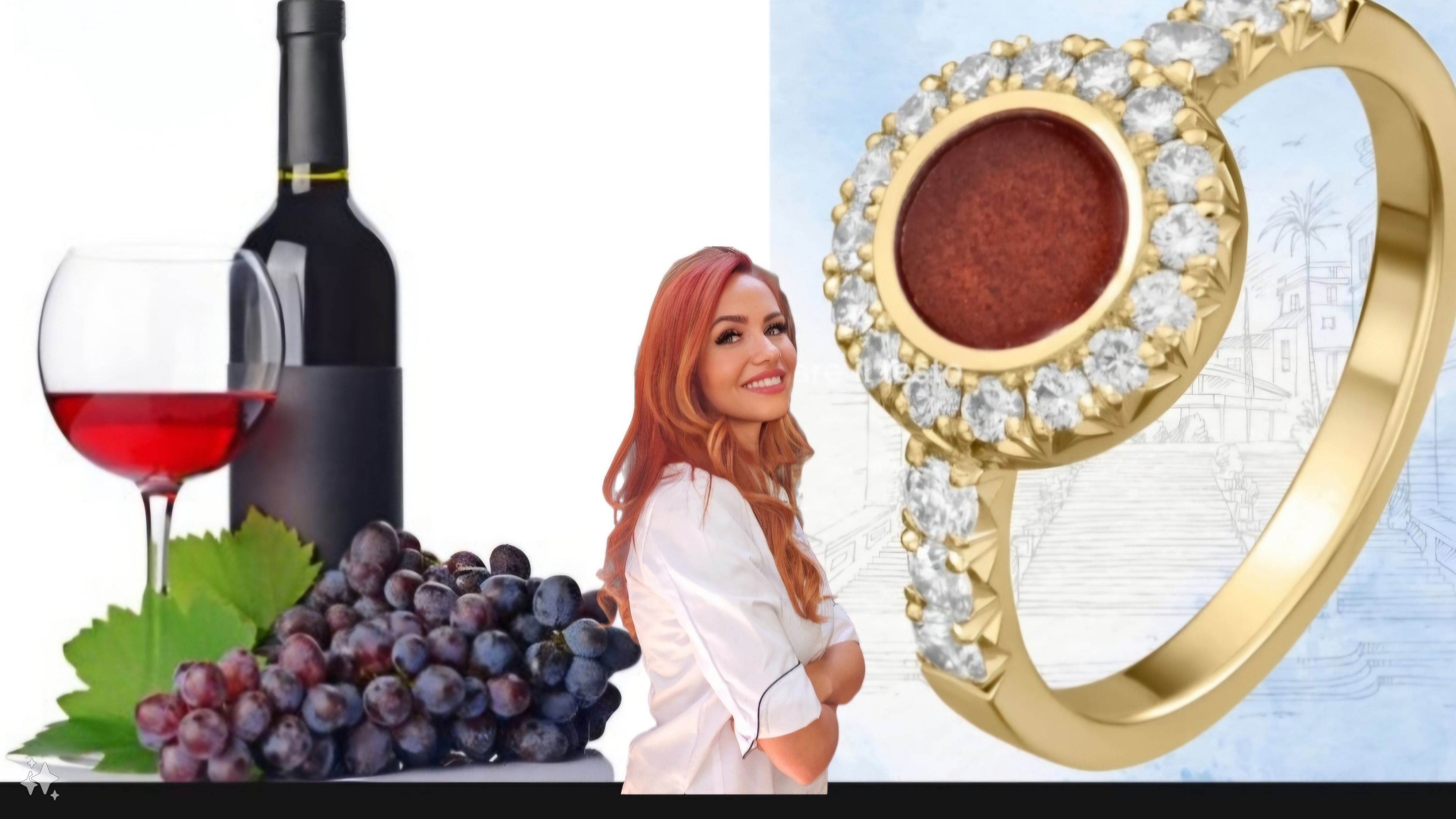 Il vino trasformato in gioielli: quando il buon bere diventa arte