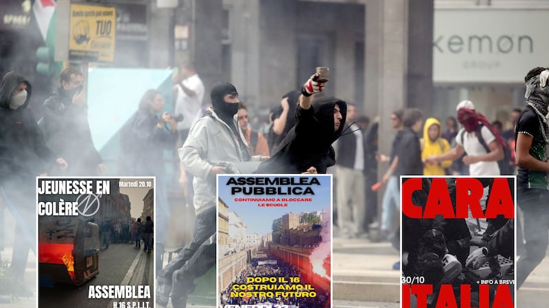 Da Bologna a Roma, allerta per nuovi assalti e saccheggi. Scuole occupate nella Capitale, spuntano maschere e fumogeni