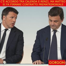 Ecco la satira del giorno. Renzi non si fida di Calenda 1