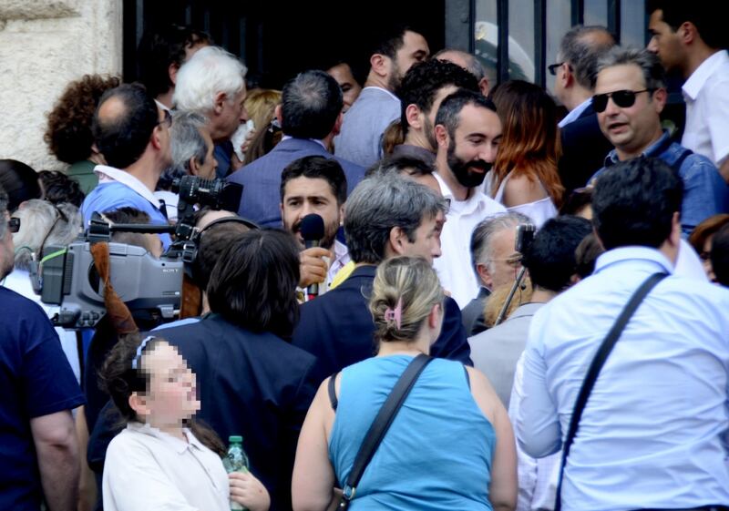 Proteste davanti al Campidoglio 1