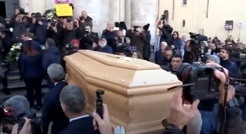 I funerali di Sandra Milo 1