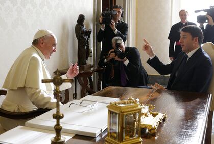 Renzi con la famiglia in Vaticano da papa Francesco 11