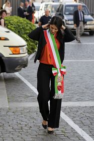 La prima volta con la fascia di Virginia Raggi 13