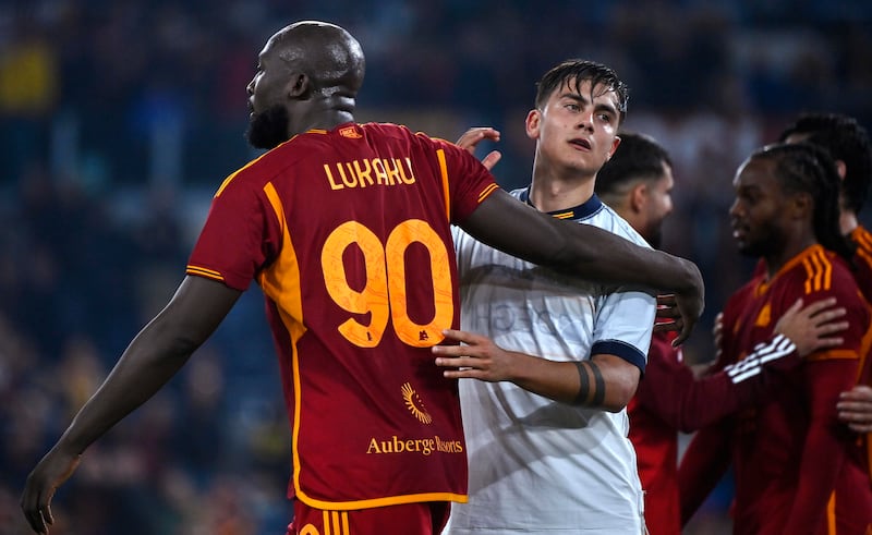 Dybala Lukaku Roma Lecce