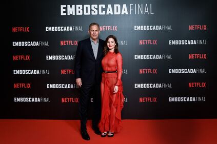 Kevin Costner a Madrid per la premiere di Highwaymen 3