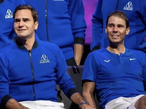 Roger e Rafa per mano. Se la foto diventa storia