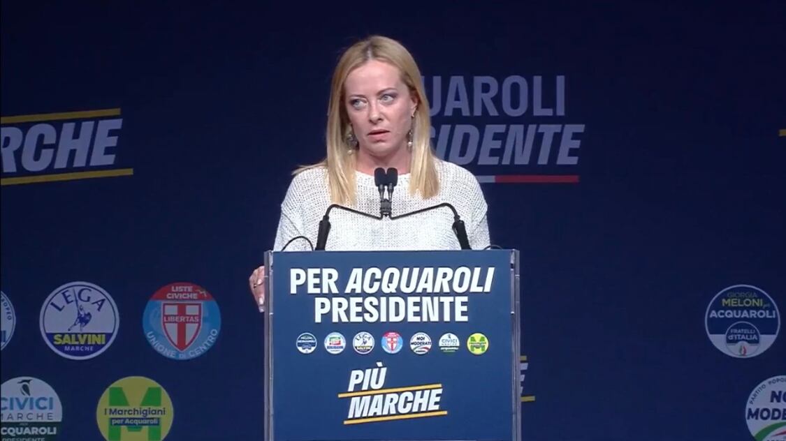 Marche, centrodestra unito per Acquaroli. Meloni: "Orgogliosa del lavoro fatto"