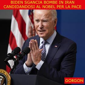 Ecco la satira del giorno. Biden per il Nobel 1