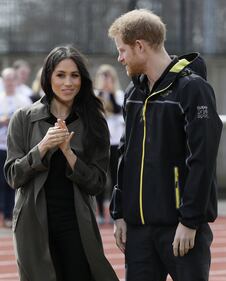 Meghan Markle con il Principe Harry agli Invictus Games 10